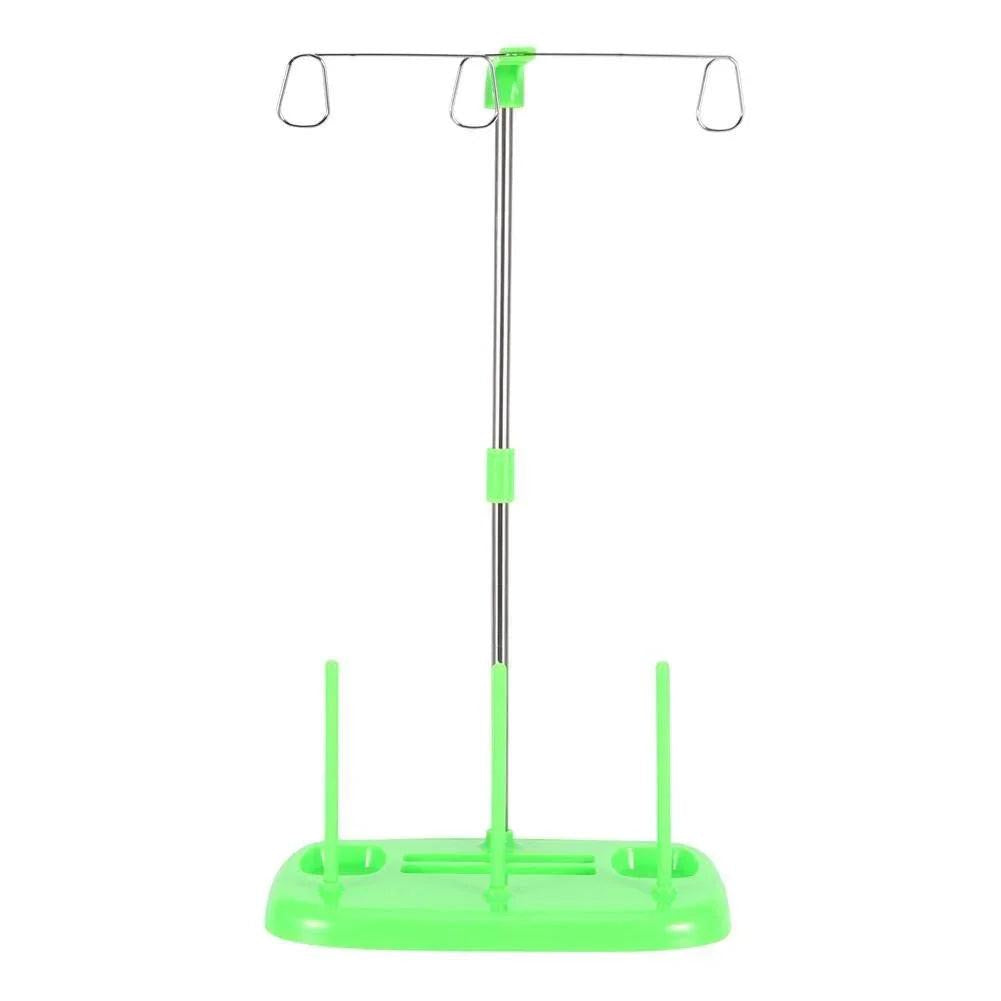 Cones Spool Stand, 3 Cones Embroidery Thread Holder Spool Stand for Household Sewing Machine, Sewing Machine Parts(Green) - Bazar91