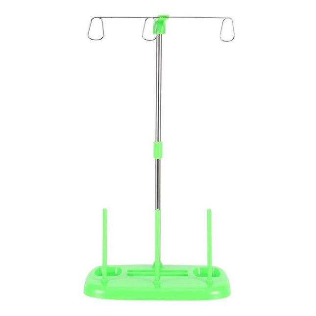 Cones Spool Stand, 3 Cones Embroidery Thread Holder Spool Stand for Household Sewing Machine, Sewing Machine Parts(Green) - Bazar91