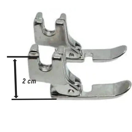 DevCart Zipper Pressure Foot Sewing Machine Piping Pressure Foot Single for Home Sewing Machine, Left and Right P36N P36LN - Bazar91