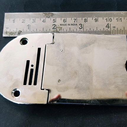 Folding Slide Needle Plate for Domestic Sewing Machines