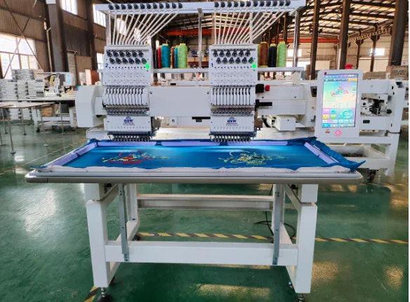 HSW 2X2424 Double Head Embroidery Machine