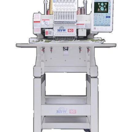 HSW 5G 1216 Single Head 12 Needle Commercial Fully Automatic Embroidery Machine - Bazar91