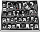 Home Professional Sewing Machine Presser Feet Kit (Set Of 32 Silver)