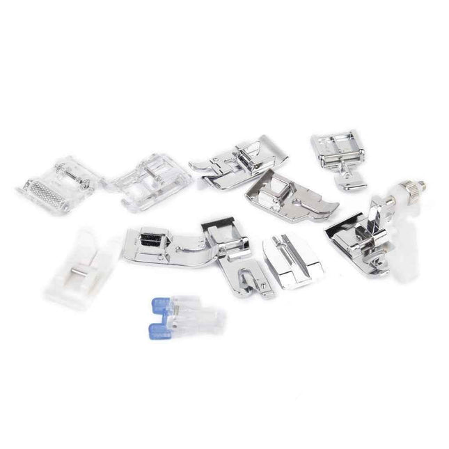 Imported 11Pcs Multifunction Presser Feet For Brother Singer Domestic Sewing