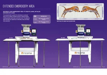 Ricoma SWD 1501 10S Commercial Embroidery Machine 500x800 MM - Bazar91