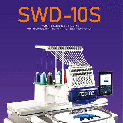Ricoma SWD 1501 10S Commercial Embroidery Machine 500x800 MM - Bazar91