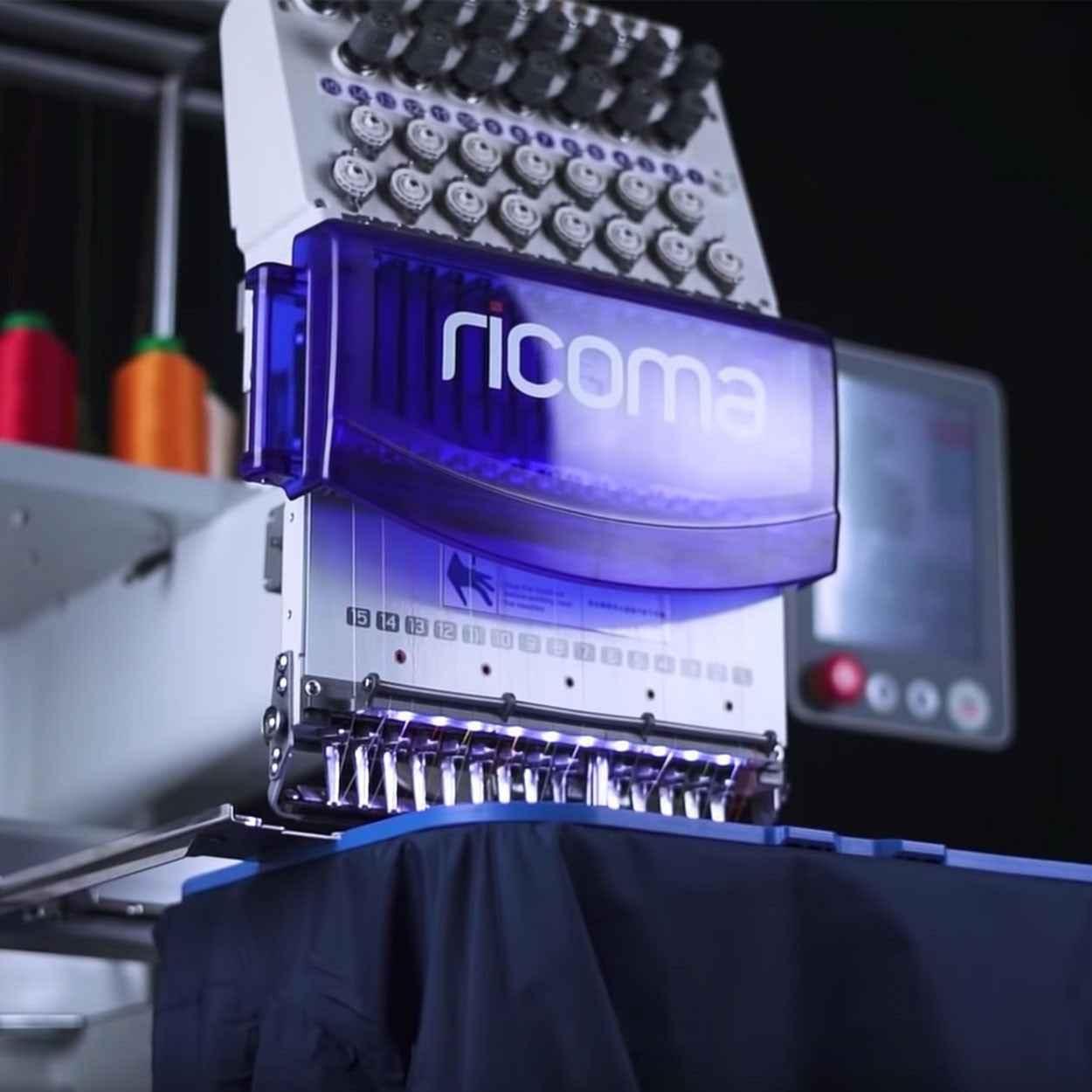 Ricoma SWD-1201-8s & Ricoma SWD-1501-8s  Single Head Commercial Computerized  Embroidery Machine