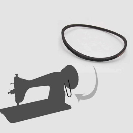 Sewing Machine Belt for Domestic Sewing Machine Motor Universal (Black) - 2pcs Parts