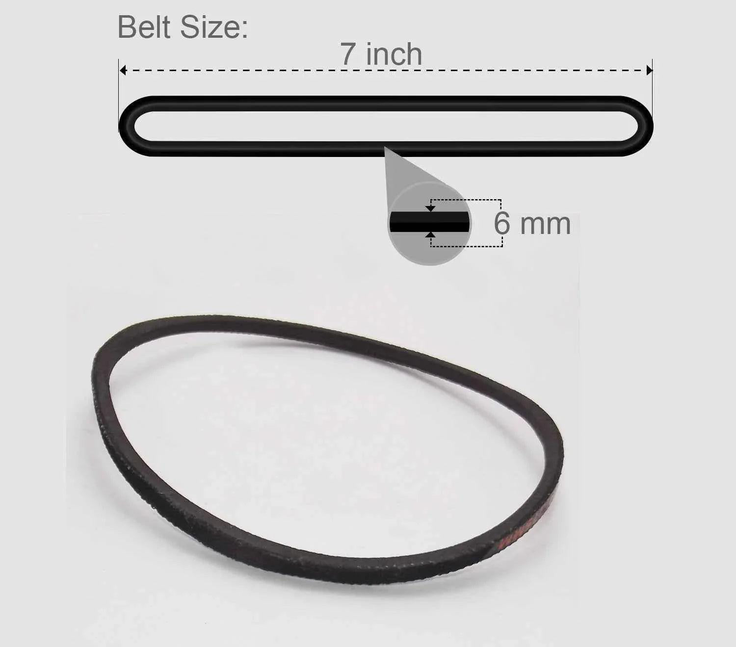 Sewing Machine Belt for Domestic Sewing Machine Motor Universal (Black) - 2pcs Parts