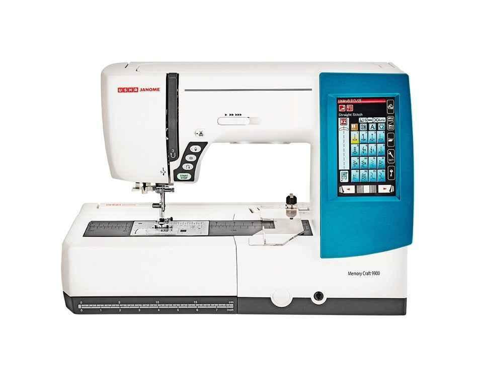 Usha Janome Memory Craft 9900 Embroidery Sewing Machine