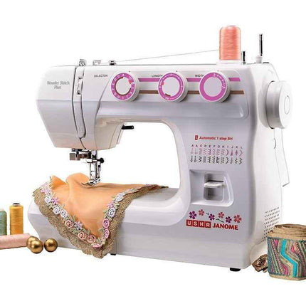 Usha Janome Wonder Stitch Plus With Hard Cover And More Advanced Features