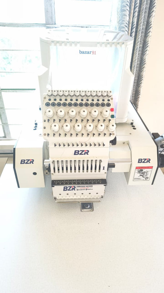 BZR Single Head 12 Needle Computerized Embroidery Machine