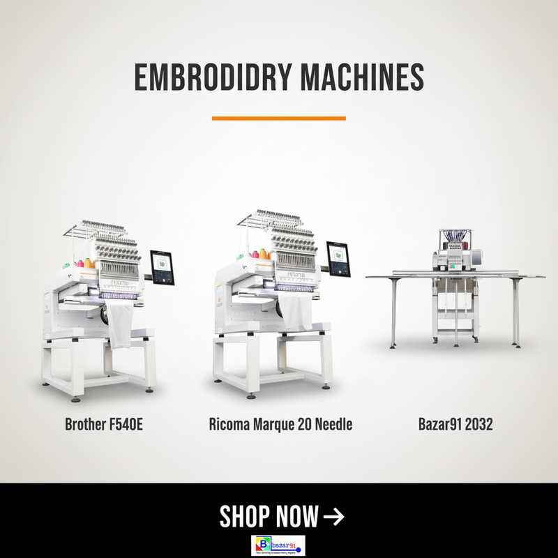 Embroidery Machines Square Banner