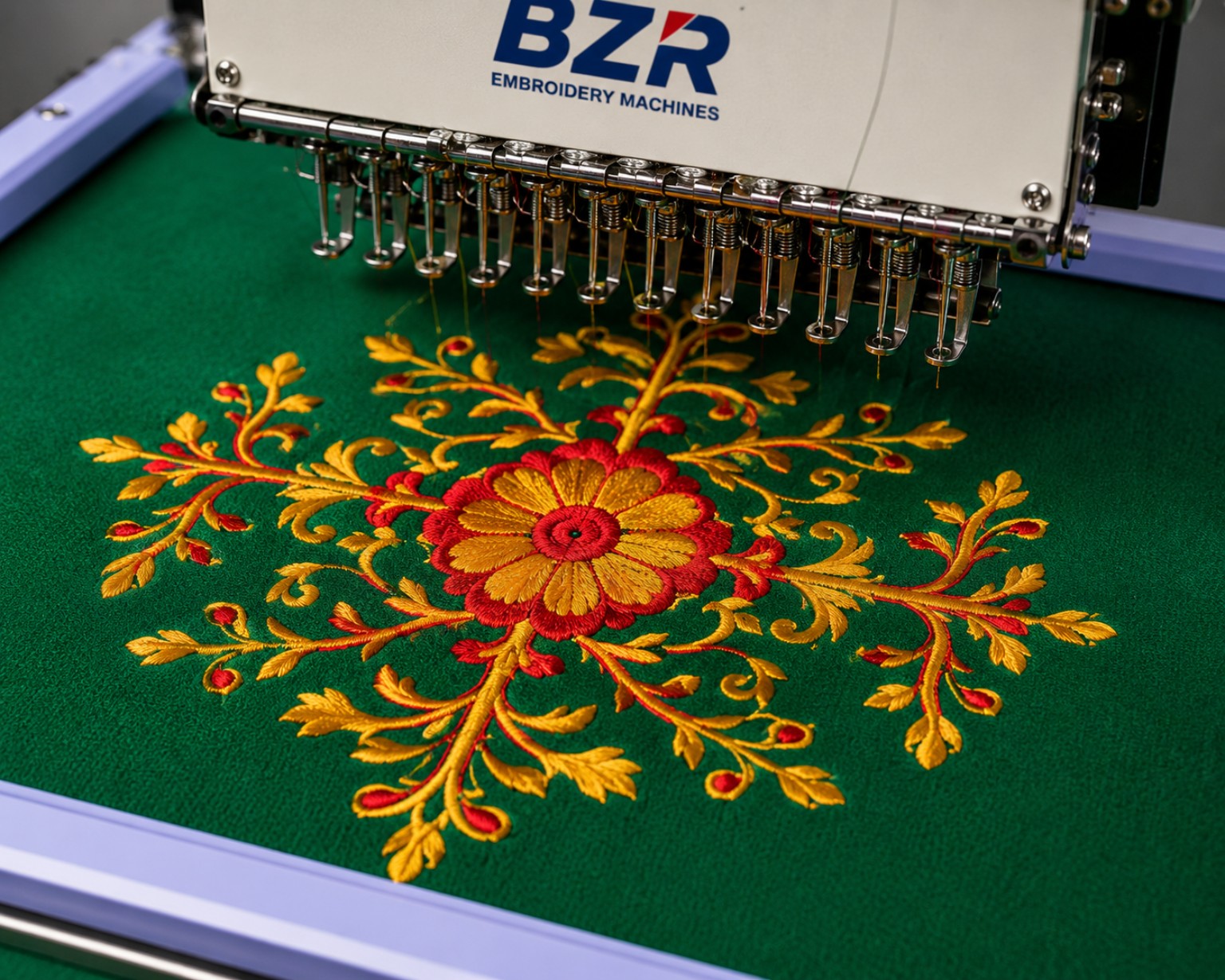 BZR Single Head 12 Needle Computerized Embroidery Machine