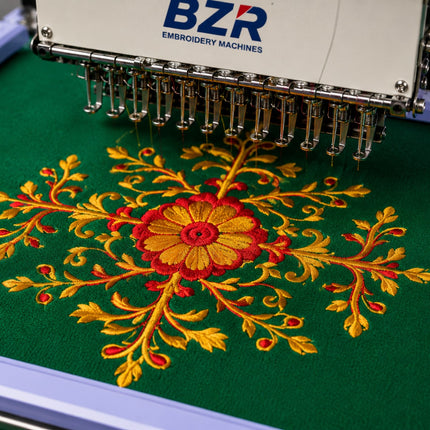 BZR Single Head 12 Needle Computerized Embroidery Machine