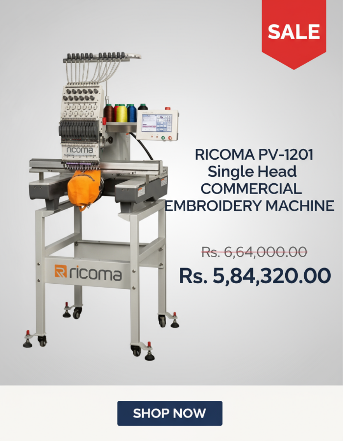 RICOMA Embroidery Machine Sale Banner