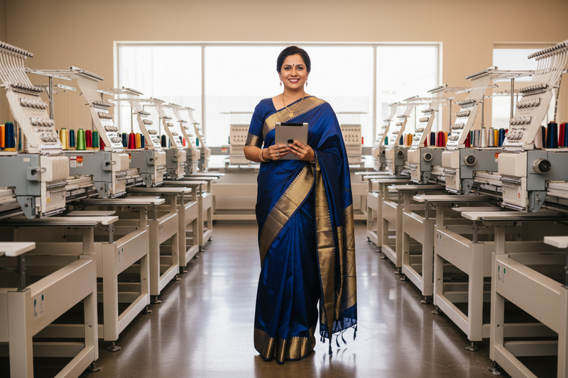 Bazar91 authorized embroidery machine dealer showroom India
